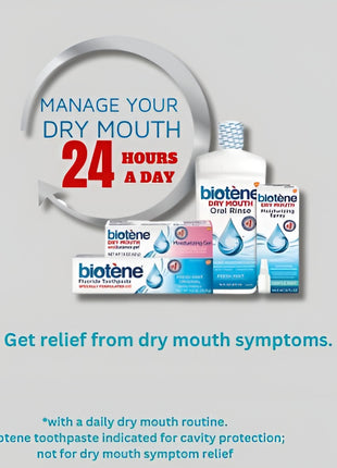 Biotene Dry Mouth and Fresh Breath Moisturizing Spray, Gentle Mint, 1.5 Oz